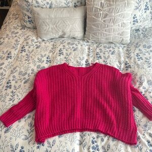 Hot pink sweater